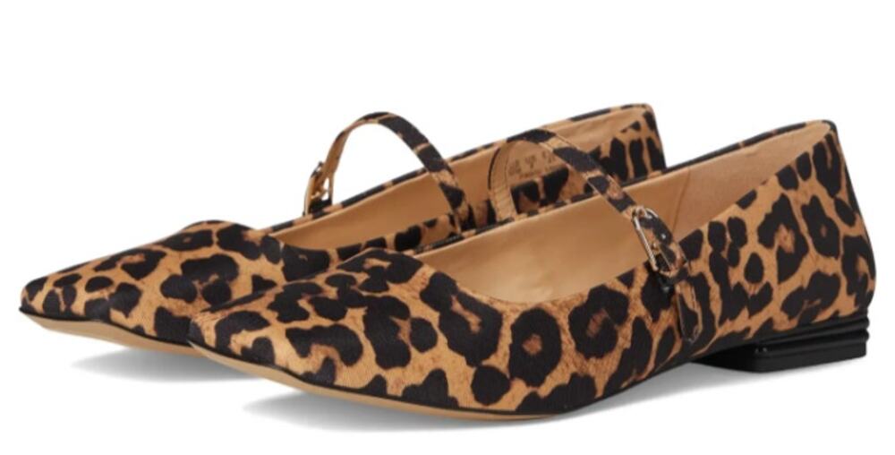 Franco Sarto Womens Tinsley Mary Jane Flats Size 11 M Leopard NWOB